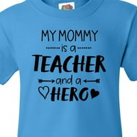Inktastična moja mama je učitelj i majica za mlade Hero