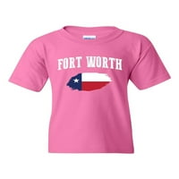 - Majice za velike djevojke i vrhovi tenkova - Fort Worth Texas Flag