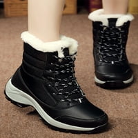 Ženske sredine Calf čizme snijeg cipele na petu cipele tople cipele vodootporne wav3
