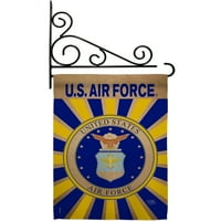 Zastava Vrt za vazduhoplovstvo postavljeno oružane snage X18. Dvostrane ukrasne vertikalne zastave Dekoracija kuće Mali poklon za dvorište banera