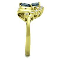 Ženski prsten za angažovanje od nehrđajućeg čelika sa gornjim razredom kristal - veličine 10