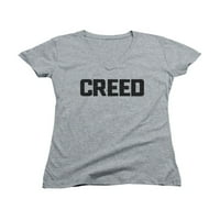 Creed Drama Boxing Sports Film Film Logo Siva Juniora V-izrez majica