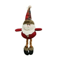 Božićni ukrasi stariji snowman vilk božićni poklon mali privjesak plišani lutka božićna stablo privjesak