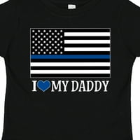 Inktastični policijski službenik Daddy Servis za provedbu zakona Dječak ili majica mališana majica
