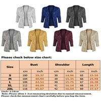 Prednjeg swwalk-a Blazer Solid Color Cardigan Jakna Shawl Neck Business Jackets Office Baggy Blazers