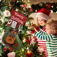 Torba snjegović Santa Božićna vrećica Dekoracija velikog čarapa Poklon Trodijelni dekor