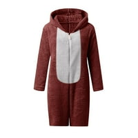 Adviicd jakna Pajamas casual ženski kombinezon s kapuljačom Rompe rukave zimska spavaća odjeća toplo