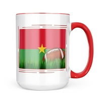 Neonblond Fudbal sa zastavom Burkina Faso krila poklon za ljubitelje čaja za kavu