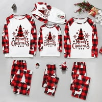 Porodični Božićni PJS Podudarni setovi Ispis Božićna odjeća Pajamas Postavite Santa Home odjeću PJS