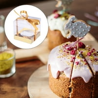 Bo Boxes torta bistri nosač prozirna ambalaža Zaslon pekara za pekaru Pie Cookie Cupcake Pečenje Vidi