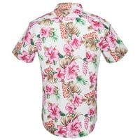 Košulje za muškarce Hot Beach Majica kratki rukav Muški pamuk Šifriran Havajska majica Cvijeće Casual