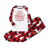 Hvyesh božićni roditelj-dijete PJS postavio porodicu podudaranje pidžama set simpatični božićni print