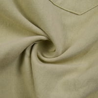 PXIAKGY Hlače za ženske kratke hlače Ležerne prilike ženska struka pamučna elastična sa džepovima Bermuda