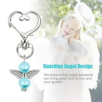 Surakey Angel Privjesak Creative Guardian Angel Wings Privjesak za bebe Puni mjesec Poklon Vjenčanje