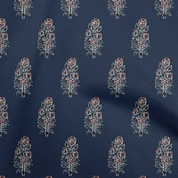 Onuone poliester Spande smeđa tkanina azijska blok cvjetna šivaća tkanina od dvorišta tiskana diiy odjeća