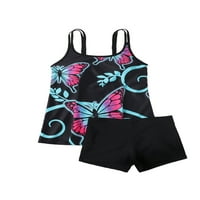 Ženski kupaći kostimi Tankini setovi Push Up Tummy Control High Swimwim kostimi za kupaće Obriši Plaža
