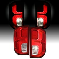 Za .-Chevy Silverado LED svjetla za stražnju svjetiljku Crveno Clear