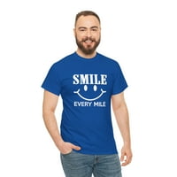 Osmehnite svaku milju majicu, trčanje sretni, biciklistički poklon, majica maratona - ID: 1978