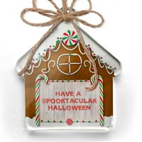 Ornament tiskan jednostran ima spooktakularni Halloween Halloween Krvavi zid Božić Neonblond