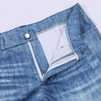 Cacomomrk PI Clearence ženske elastične tastere od struka ispisane tanke rastezanje mršavih hlača pantalone
