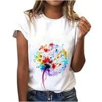 Zodggu Womens Modal Grafičke majice za trendi ponude Povoljne ponude za maselion Majice Workout Crew