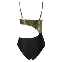 Ženski kupaći kostimi plus veličina V vrat Podesivi kupaći kostimi Otvorena prednja plaža Bikini kupaći