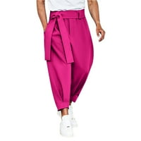 Muška vježba hlače jesen i zimsko liječeno dizajniranje boja svestine devet točke hlača casual pantalone