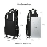 Backpack Bzdaisy Rilakkuma sa USB punjenjem i zaštitom od laptopa - višestepeni džep veliki kapacitet Dvostrani džepovi Unise za djecu Teen