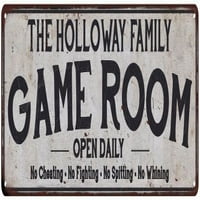 Holloway Family Game Soba Metalni znak 106180042883