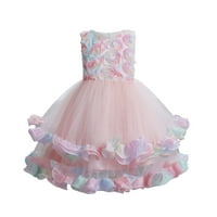 Djevojčice haljina rukava bez rukava haljina na rukavicu suknja princeza haljina cvjetna haljina vjenčanica za modu 1- godine