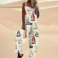 HHEI_K Jumpsuits za žene Dressing Summer Sweet Beach JumpSuits za žene Modni labavi povremeni print