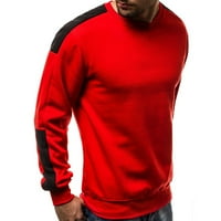 Evropski muški džemper runa rulja blokiranje boje ličnosti Sportski džemper muškarci crveni xxl
