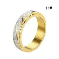 Voss nakit Priključan dekompresioni piling uzorak legura umetnuli Rhinestone ženski prsten Popularni