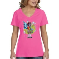 Xtrafly Odjeća Ženska hippie Fairy Rainbow Sprite Pixie Fantasy V-izrez majica