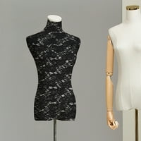 Manequin čipka pokrov ženki haljina pokrivač karoserije model pola tijela čipka