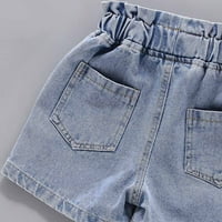Jean Hortsovi za teen Girls Vintage Juniors Denim kratke hlače visoki struk raštrkani rupa isprala nevolje u kratkim trapericama