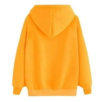 Prodaja Ženska modna dukserica džepne vučne pulover vrhove EKG grafički ispis Ležerne prilike Comfy