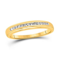 10KT Žuto zlato Muške princeze Dijamantni vjenčani prsten CTTW