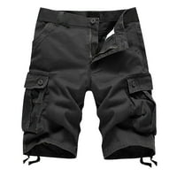 Daqian Big Muške kratke hlače Muške plus veličine Teretne kratke hlače Multi-džepovi opuštene ljetne