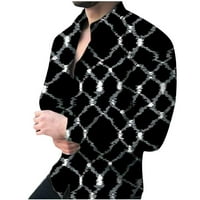 Floleo Clearence Muška i jesenska moda Print Cardigan dugih rukava bluza s dugim rukavima