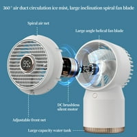 Prijenosni ventilatori za unosove ventilatoru za hlađenje, ventilator za vodu USB napajanje za napajanje zavarivanje HUMIDICIF LED digitalni displej, noćno svjetlo, za uredsko domaćinstvo, navijače za kućne kuće