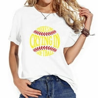 Jedinstvena ženska majica dizajna - nema plakanja u bejzbolu
