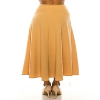 Kolekcija Ženska ležerna čvrsta bljeskalica A-line dugačka suknja od 26