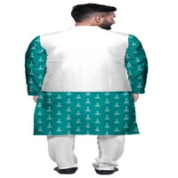 Atasi mandarin ovratnik tradicionalna kurta pidžama sa čvrstim jaknom set za muške