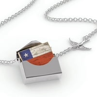Ogrlica za zaključavanje na drva Čile u srebrnoj koverti Neonblond