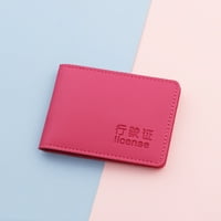 Modna karta Kratki novčanik Solid Boja Otvorena torbica Kartice Prorezi za vozače Licenca pokrivaju