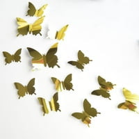 Leptir ogledalo ukras Početna soba Art 3D DIY zidne naljepnice