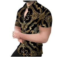 Prevelike majice za muškarce Muška havajska majica za plažu Ljeto Boho košulje za muškarce Muške V izrez