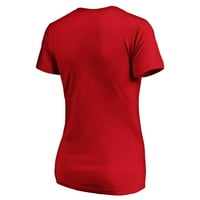 Ženske fanatike brendirane crvene cincinnati crvene košulje uživo za IT V-izrez majicu