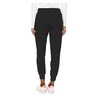 Couture ženski rastezljivi energiji nagnuta struka jogger hlače, boja: crna, veličina: xl Regular